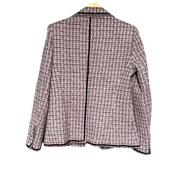 Veronica Beard Size 10 Double Breasted Theron Tweed Blazer Jacket Purple Pink - Picture 7 of 15